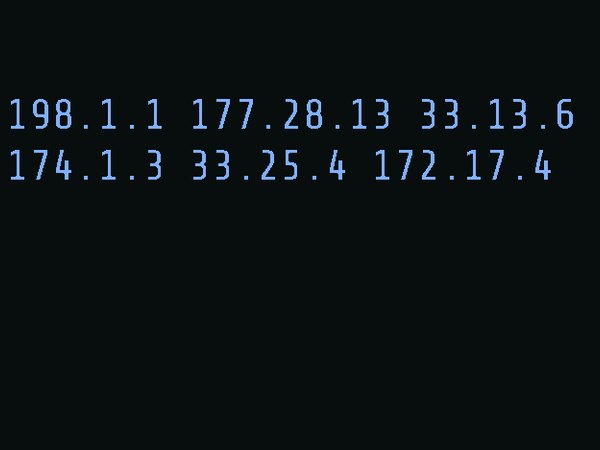 The same frame with levels raised, revealing a row of numbers