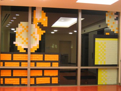 Inside the second floor: a Hammer Bro above a row of bricks