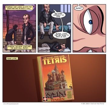 Virtual Shackles: Soviet prisoners build the same wall every day and every morning it is gone — years later, Tetris